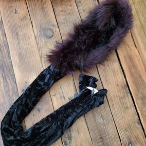 Free Press Nordstrom Fur Scurf ♡ Purple & Black